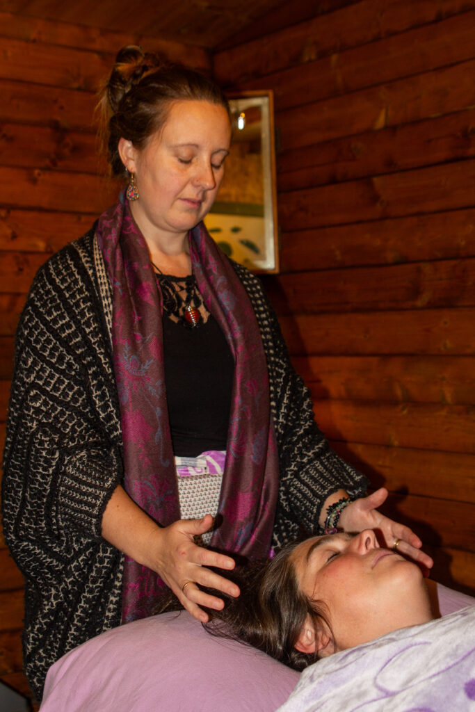 Energy healing session